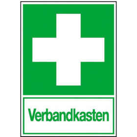 Rettungsschild - nachleuchtend Erste Hilfe Verbandkasten