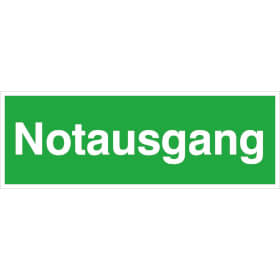 Rettungsschild Notausgang