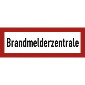 Hinweisschild f�r den Brandschutz Brandmelderzentrale