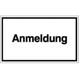 Hinweisschild zur Betriebskennzeichnung Anmeldung
