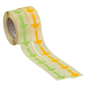 Leuchtpfeile aus Haftpapier 500 St�ck auf Rolle