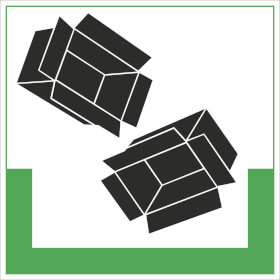 RESIGN / Symbolschild Kartonagen