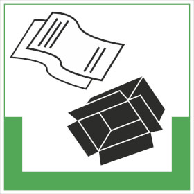 RESIGN / Symbolschild Papier / Pappe