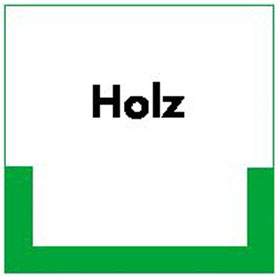 RESIGN / Textschild Holz