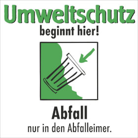 Motivationshinweis zum Umweltschutz Umweltschutz beginnt hier