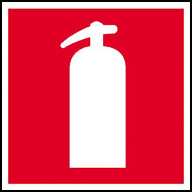 Brandschutzschild - nachleuchtend Feuerlscher (International)
