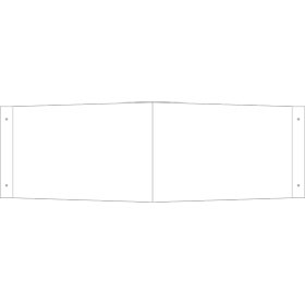 Winkelschild neutral zur Wandmontage