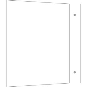 Fahnenschild neutral zur Wandmontage