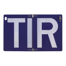 Hinweisschild f�r Kraftfahrzeuge T.I.R -Schild, klappbar, ohne Trennpunkte