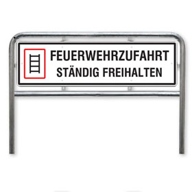 Hinweisschild f�r Feuerwehrzufahrten Feuerwehrzufahrt St�ndig freihalten