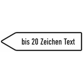 Verkehrsschild nach StVO - Nr. 432 Inner�rtliche Ziele, linksweisend