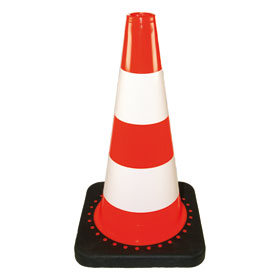 Verkehrsleitkegel Standard rot/wei�