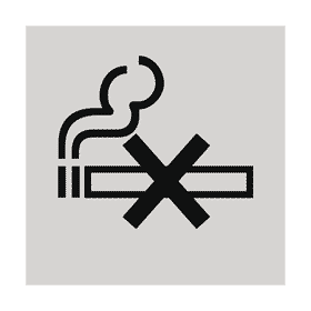 Symbolschilder zur Raumkennzeichnung selbstklebend Graphic-Line Alu silber