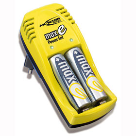 Ladeger�te maxE Power-Set/AA, kompaktes Steckerladeger�t,