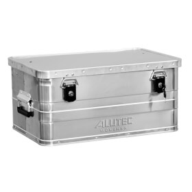 Alutec Aluminumbox B 47 incl. Zylinderschlsser, stabile Aluminiumbox mit Versteifungssicken zur Wand- und Eckenverstrkung,