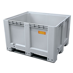 CEMO Logistikbox, Logistikbox 610 Liter, mit 3 Kufen, 