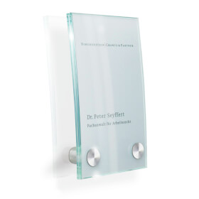 CRISTALLO T�rschilder gew�lbt aus Einscheiben-Sicherheitsglas,