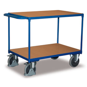 VARIOfit Tischwagen Transportwagen schwerer Tischwagen mit 2 Ladeflchen fr hohe Traglasten, 