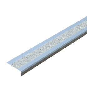 Antirutsch - Treppenkantenprofil, selbstklebend GlitterGrip, Farbe:  transparent