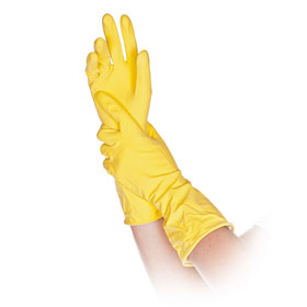 Universalhandschuh Putzhandschuh Bettina Latexhandschuh gelb, 30 cm Lnge