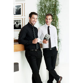 Hemden Businesshemden HAKRO Business-Hemd Tailored Fit, Langarm, schwarz,