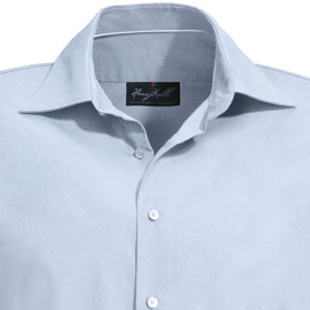 Hemden Businesshemden HAKRO Business-Hemd Tailored Fit, Langarm, hellblau,