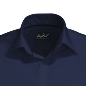 Hemden Businesshemden HAKRO Business-Hemd Langarm, marineblau,