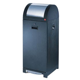 Abfallbeh�lter Hailo System-Wertstoffsammler, mattschwarz, 