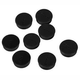 Zubeh�r f�r Whiteboards / Flipcharts JANSEN DISPLAYS Haftmagnete, schwarz
