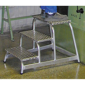 Montagetritt Trittleiter KRAUSE Montage-Tritt (Alu), robustes Arbeitspodest,