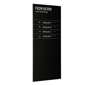 Monolith Basic Monolith, flach, einteiliges Textpaneel,  doppelseitig beschriftbar