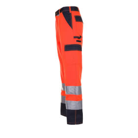Warnschutzkleidung Warnschutzhosen PLANAM Warnschutz-Bundhose, orange-marine