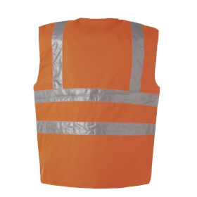 Warnschutzkleidung Warnschutzwesten PLANAM Winter-Warnschutzweste, orange,