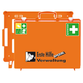 Erste - Hilfe - Koffer SHNGEN Spezialausfhrung mit Zusatzbefllung fr Verwaltung, 