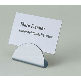 Infohalter Graphic Line aus Edelstahl, 