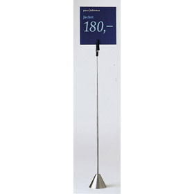 Infohalter Graphic Line aus Edelstahl