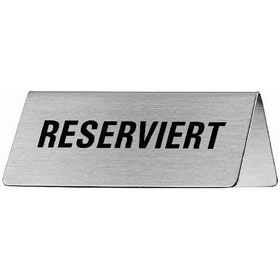 Tischaufsteller Graphic Line Text: Reserviert