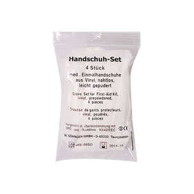 Handschuh - Set mit 4 Stck Vinyl gro fr Verbandkasten DIN 13157, DIN 13169, DIN 13164