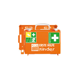 Erste Hilfe Koffer SHNGEN Kinder QUICK - CD Kombi orange Schule