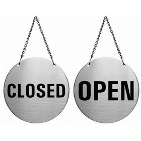 T�ranh�nger Graphic Line Text: Open / Closed