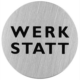 Piktogramm Graphic Line Text: Werkstatt