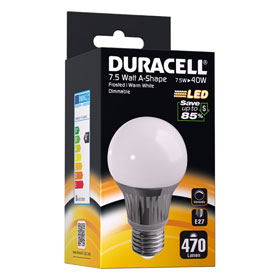LED-Leuchtmittel DURACELL A-Shape LED A6 frosted