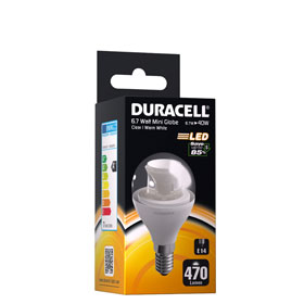 LED-Leuchtmittel DURACELL Mini Globe LED M33 clear