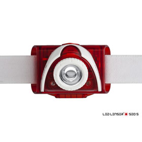 LED LENSER SEO 5, Stirnlampe, Farbe: rot