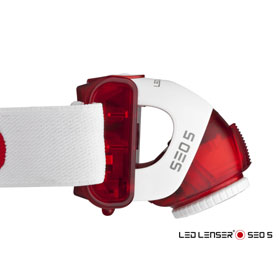 LED LENSER SEO 5, Stirnlampe, Farbe: rot