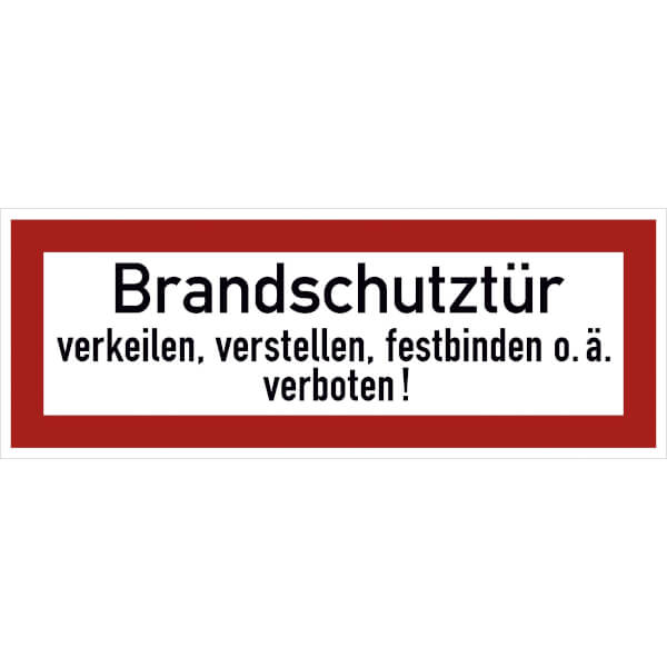 beschilderung brandschutz Deutschland Verkehrszeichen