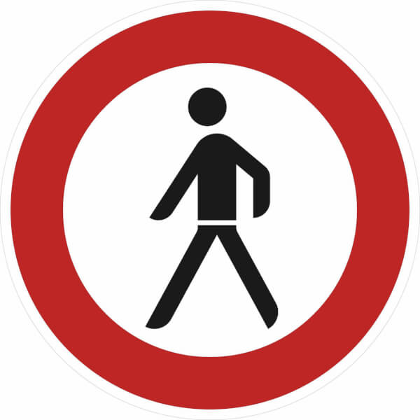 verkehrszeichen einfahrt verboten  verkehrszeichen der