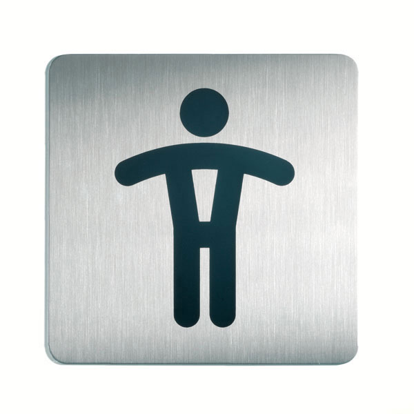 Piktogramme eckig symbol wc herren