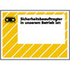 Sicherheitsaushang Sicherheitsbeauftragter in unserem...