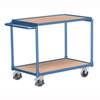 Tischwagen Transportwagen Tischwagen mit 2 Ladefl�chen, pulverbeschichtet enzianblau,